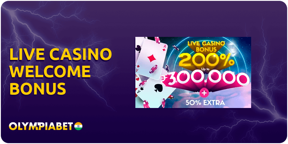 Live Casino Welcome Bonus