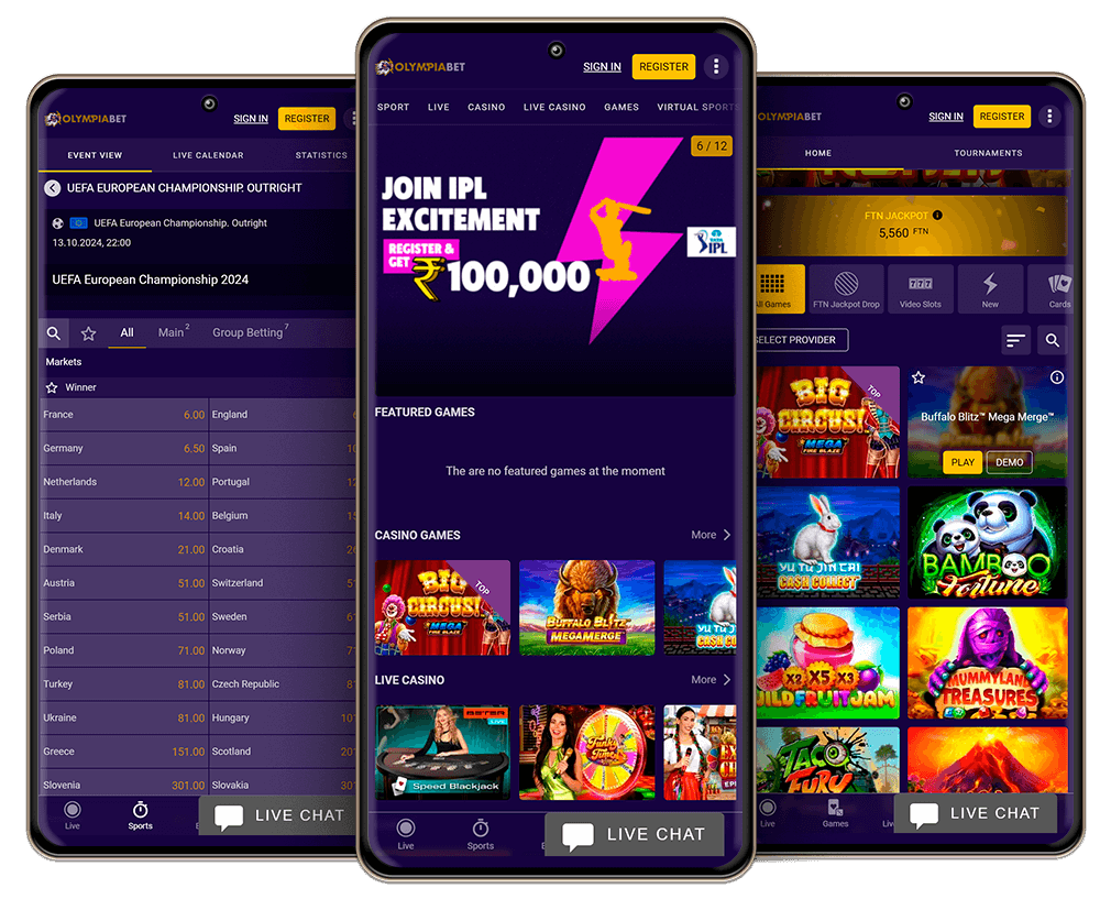 Olympiabet Mobile Application