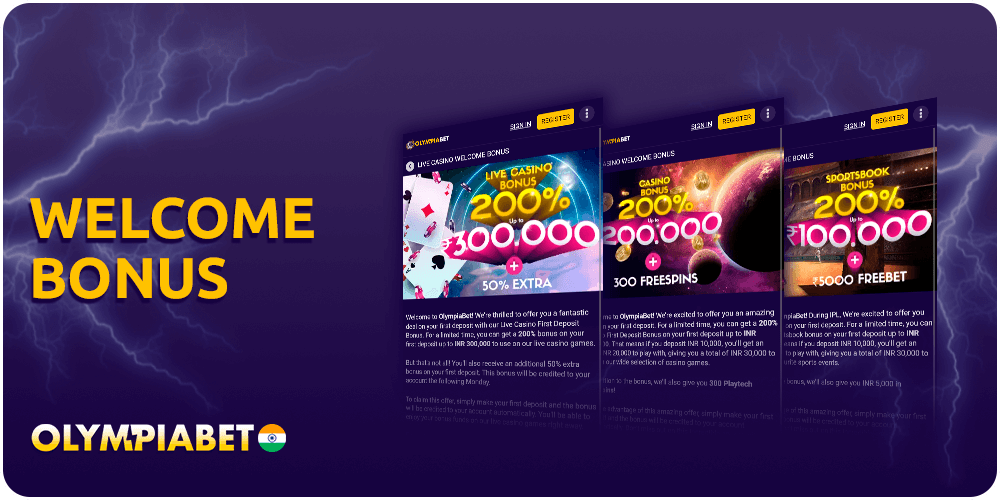 Welcome Bonuses for New Olympiabet Users
